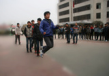市交通技校學生舉行跳繩比賽